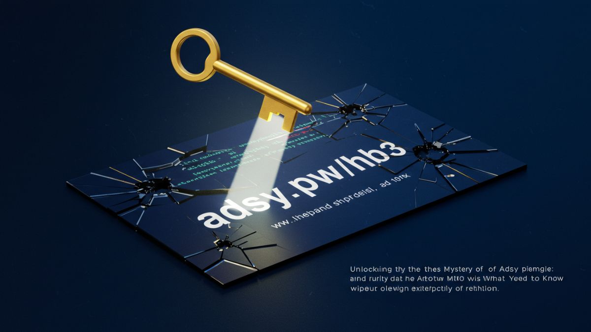 Unlocking the Mystery of adsy.pw/hb3: What You Need to Know